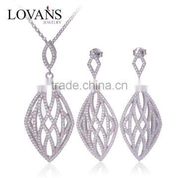 925 Silver Alibaba Hotsale Bridal Jewelry Set E0017