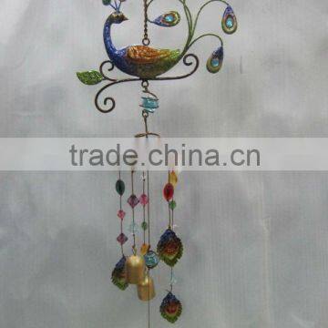 garden peacock wind chime