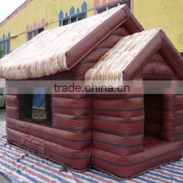 Cheap Brown Inflatable Christmas House Inflatable Log Cabin House for Sale