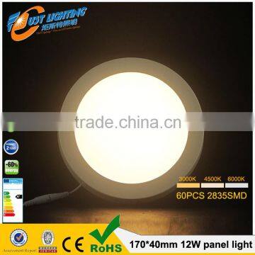 High lumen smd ultra-thin round or square ceiling panel light 3W 4W 6W 9W 12W 15W