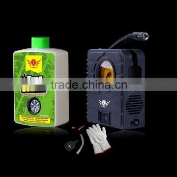AEROPAK Tyre Puncture Repair Kit, Liquid Tire Sealant With Compressor Inflator, Mergency Tire Pump photo-2