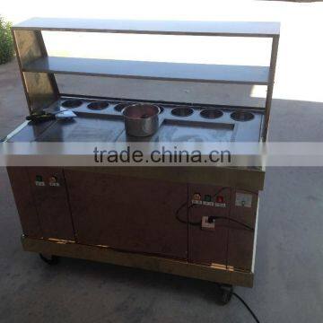 Frozen Yogurt Fruit Ice Cream Rolls Making Machine With Real Fruit photo-3