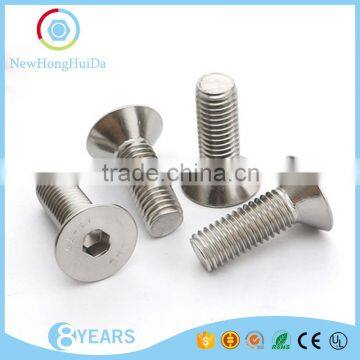 Wholesale 304 stainless steel Hex socket countersunk head machine screw