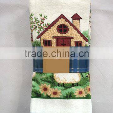 Christmas Kitchen Towel Print Cotton Tea Towel Dish Towel China Supplier Kitchen Textiles Buying in Bulk Wholesale