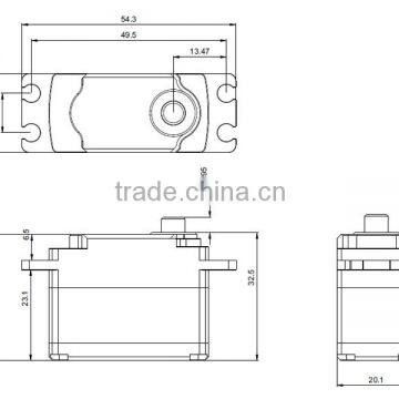 Low-Profile High-Speed High-Torque Servo K-power HC1510 60g/15kg/0.11s/7.4V photo-6
