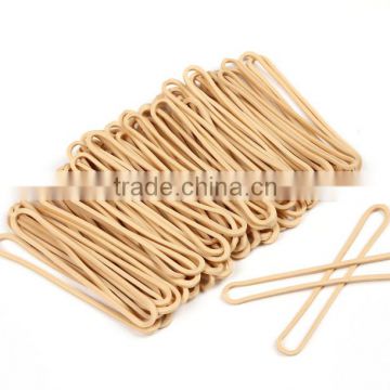 Flat Beige Color Latex Rubber Band For Wholesale , Rubber Band Made in China