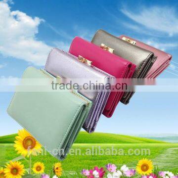 Fancy Multicolor With Elegant Appearance Leather Clutch Wallet Clip for Ladies/girls photo-3