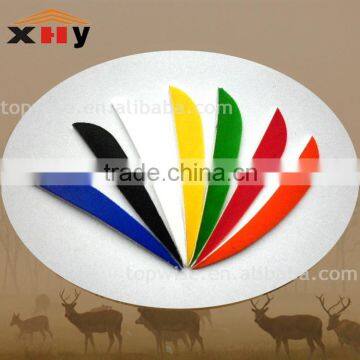 wholesale 3'4'5''' feather hunting archery arrow fletching with different color