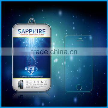 Sapphire series screen protector, 2.5D Round Angle Premium tempered glass screen protector for iPhone 5/5s