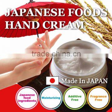 Popular Japanese Food Hand Cream Made of Japanese Food Raw Materials