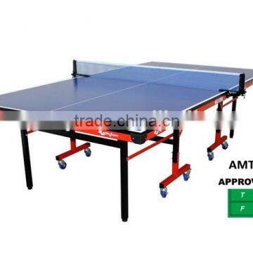 25mm thickness board Folding movable ping pong table