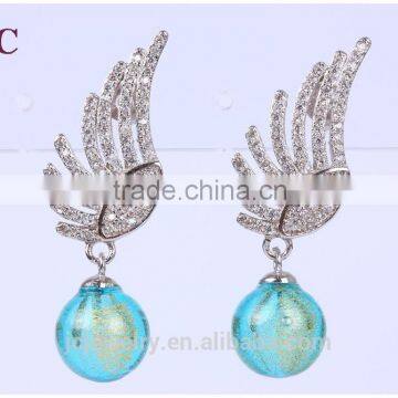 Fashion Wholesale Sterling Silver Earring Essential Oil Diffuser Earring Aromatherapy Earring