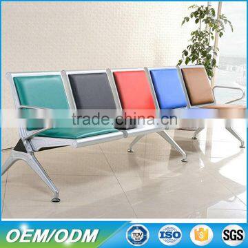 2016 Red Leather Metal Hospital Waiting Room Chairs With Armrest photo-6