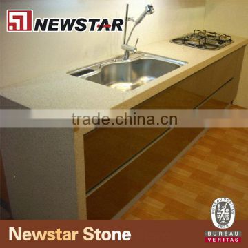 Newstar white sand quartz stone countertops