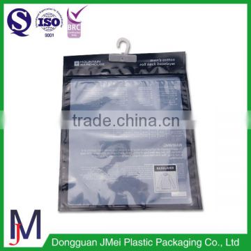 China Factory plastic clothes packaging bag/ transparent pvc zipper clothes bag