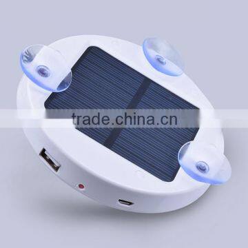 Factory top selling solar battery charger with suction, portable sticky solar charger