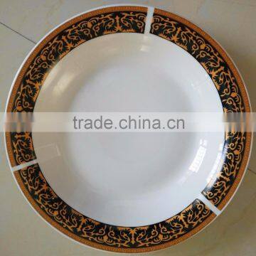 Elegant 9.25 inch porcelain plate omega soup plate Linyi Factory