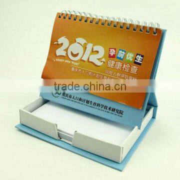 Spiral Fold Cover Desk Calendar Memo notepad