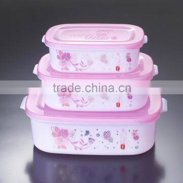Hot Sale rectangle plastic storage food case