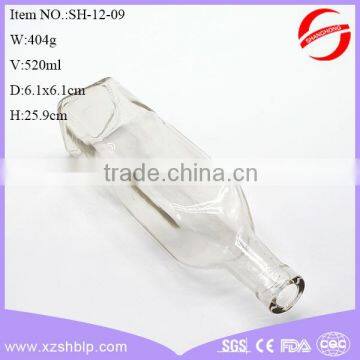 520ml clear empty olive oil glass bottle wholesale