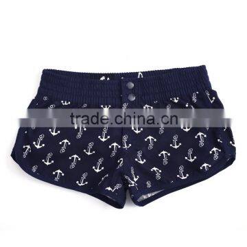 Printed elastic waist leisure children's beach pants