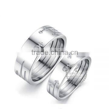 3MM-5MM Stainless steel round simple ring fashion couple ring wedding jewelry 6260468