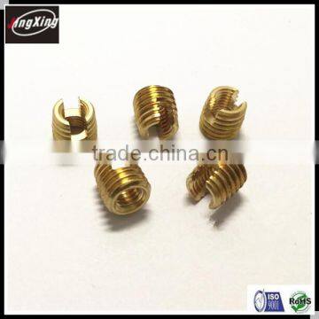 Custom brass internal and external thread screw/nut