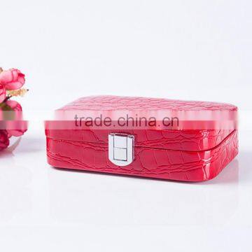 Chinese Factories Wholesale Custom Luxury Leather Jewelry Box, Red Beautiful Gift Box