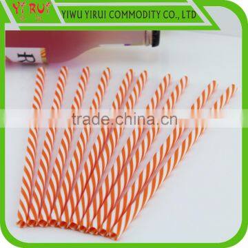 different colors pattern stripes drinking straws