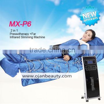 Latest lymph drainage suit far infrared pressotherapy slimming machine with EMS