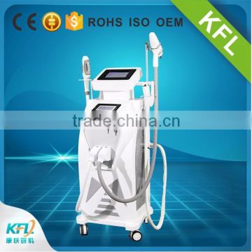 Improve Flexibility Factory Price 2 Screen OPT/ E-light Ipl Rf+nd Yag Skin Tightening Laser Multifunction Machine 3 In 1 Beauty Equipment /3 In 1