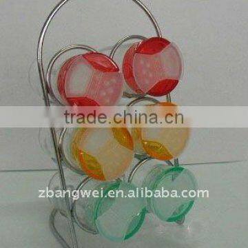 glass transparent jar used for spice