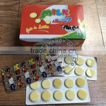 dry Milk candy tablets with football star packing