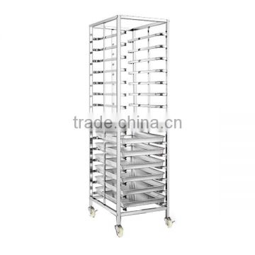 Danish Restaurant Stainless Steel Single-line Food Share Cart