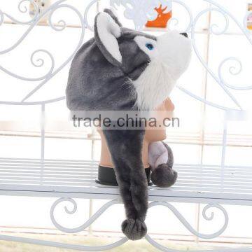 Customized Logo Plush Funny Kids Winter Animal Hat