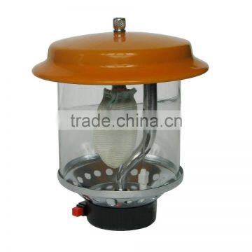 Outdoor garden camping patio portable metal iron + glass gas lantern