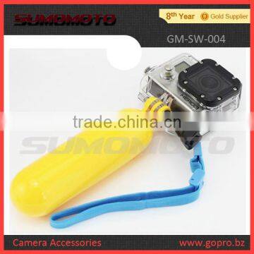 Plastic yellow Bobber float hand grip, Gopro camera accessory