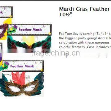 Mardi Gras Feather /feather Party Masks