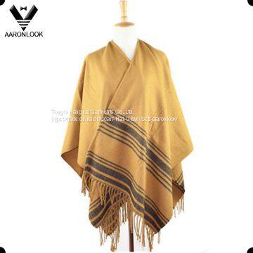 Hot Selling Stripe Pattern Big Woven Shawl