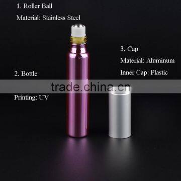 Wholesale 10ml Refillable UV Gel Colored Roll on Perfume Bottle, Tube Glass Bottle, Essential Oil Roll on Glass Bottles photo-4