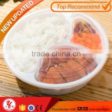 Wow unbelieveable 3 compartment write plastic food container with divider