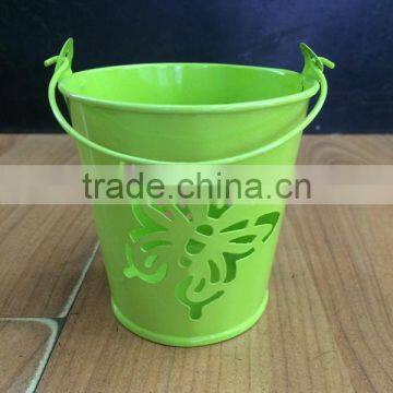 Cheap Handmade Designs Decorative Paintings Flat Small Big Wedding Decor Iron Butterfly Flower Vase photo-5