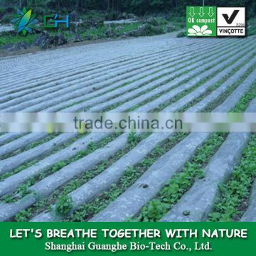 100% biodegradable plastic mulch film for agriculture and gardening