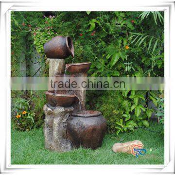 Beautiful Bowl Resin Led Light Japanese Garden Water Fountain photo-5