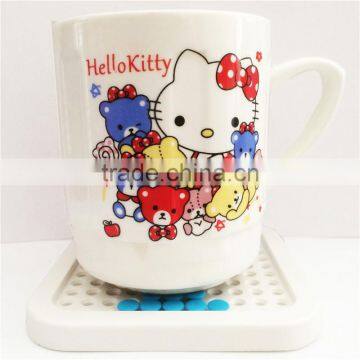 DIY Colorful Puzzle Square Pratical Office/House Table Cup Mats, Tableware Creative Non-slip Mats For Wholesale photo-3