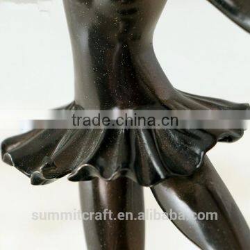 Elegant Resin Ballerina Figurine Bronze Ballerina Sculpture photo-5