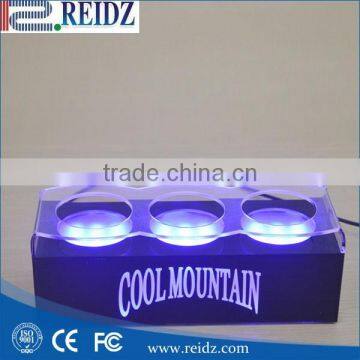 Acrylic Wine Bottle Display Rack Illuminated Led Bar Shelf photo-5