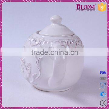 Cheap Chinese Custom White Ceramic Tea Pot photo-2
