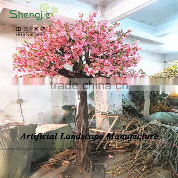 SJZJN 309 Hot Sale Artificial Peach Flower Tree/ Peach Tree /Peach Blossoms