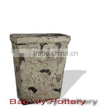 Eco - Ocean Old Sandblast Ceramic Garden Planter-Atlantic Ceramic Pottery